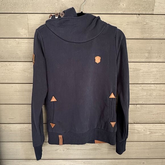 Naketano Women's Navy Sweatshirt Hoodie Jacket Size M - Picture 1 of 7